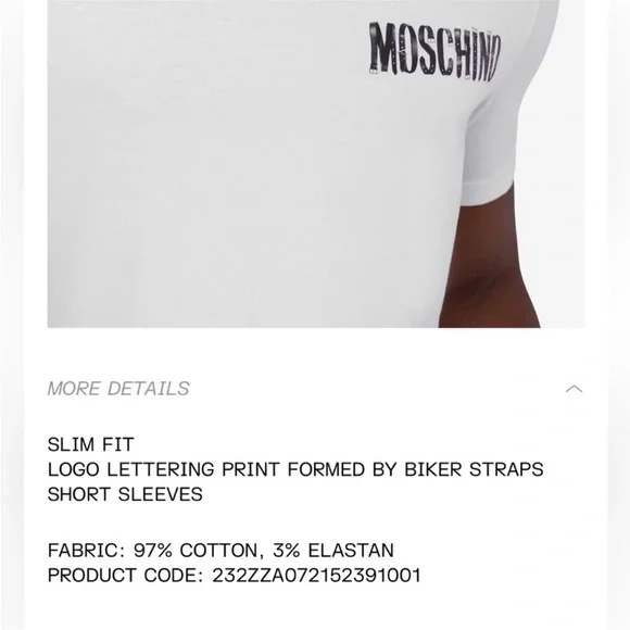 NWT Moschino t-shirt for men - Picture 3 of 3